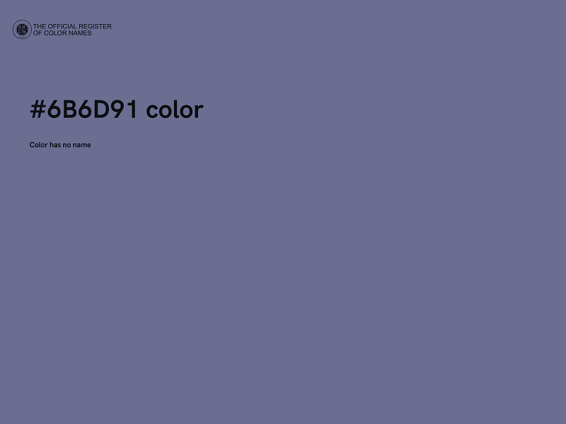 #6B6D91 color image