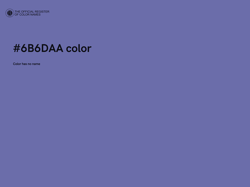 #6B6DAA color image