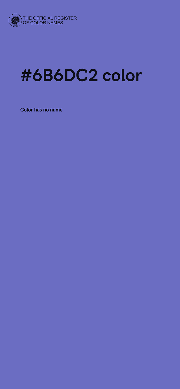 #6B6DC2 color image
