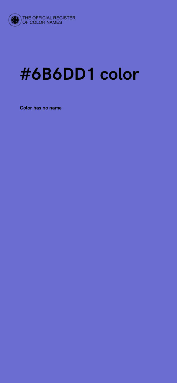 #6B6DD1 color image