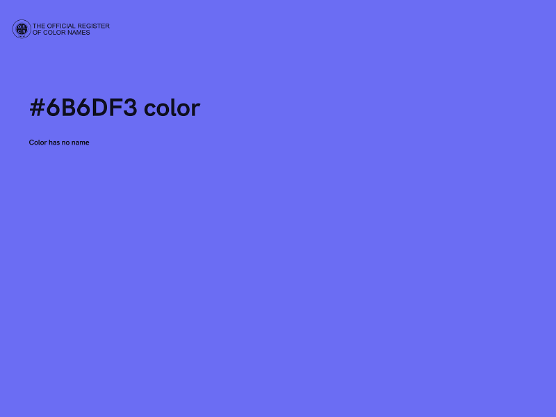 #6B6DF3 color image