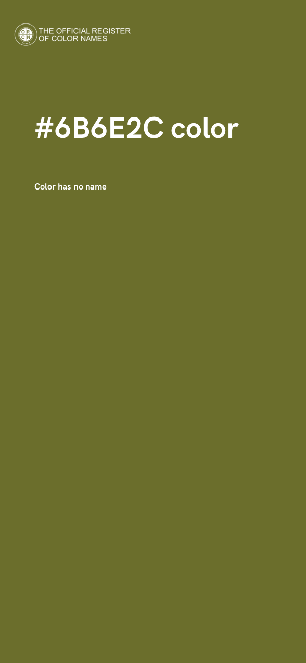 #6B6E2C color image