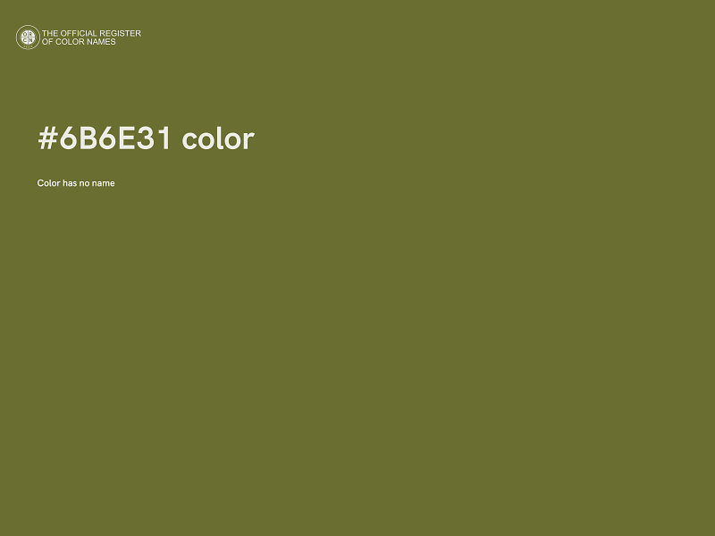 #6B6E31 color image