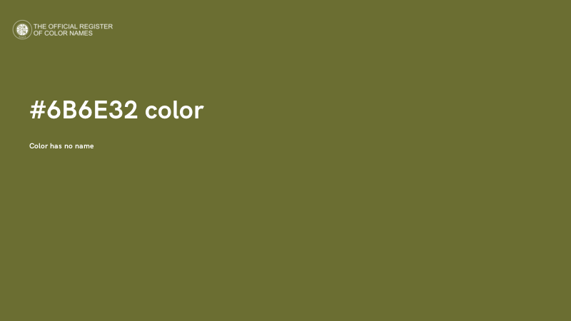 #6B6E32 color image