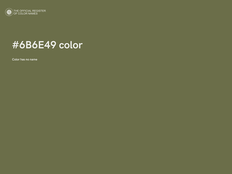 #6B6E49 color image