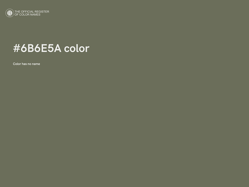 #6B6E5A color image