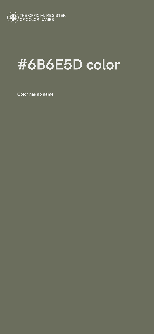 #6B6E5D color image