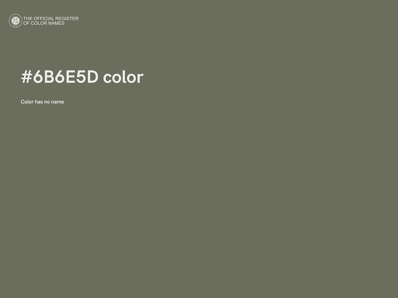 #6B6E5D color image