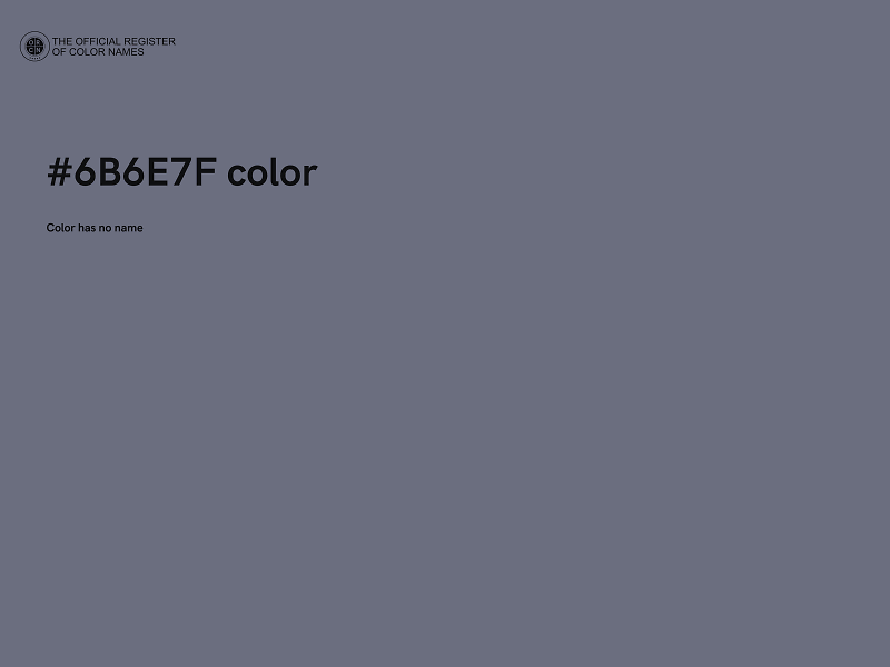 #6B6E7F color image