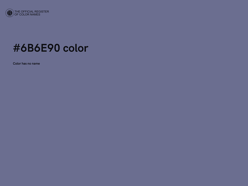 #6B6E90 color image