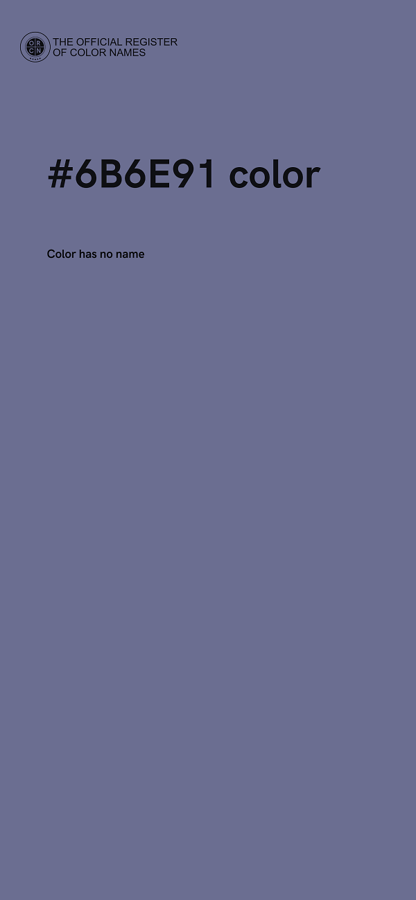 #6B6E91 color image
