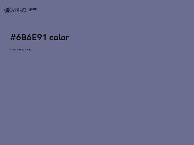 #6B6E91 color image