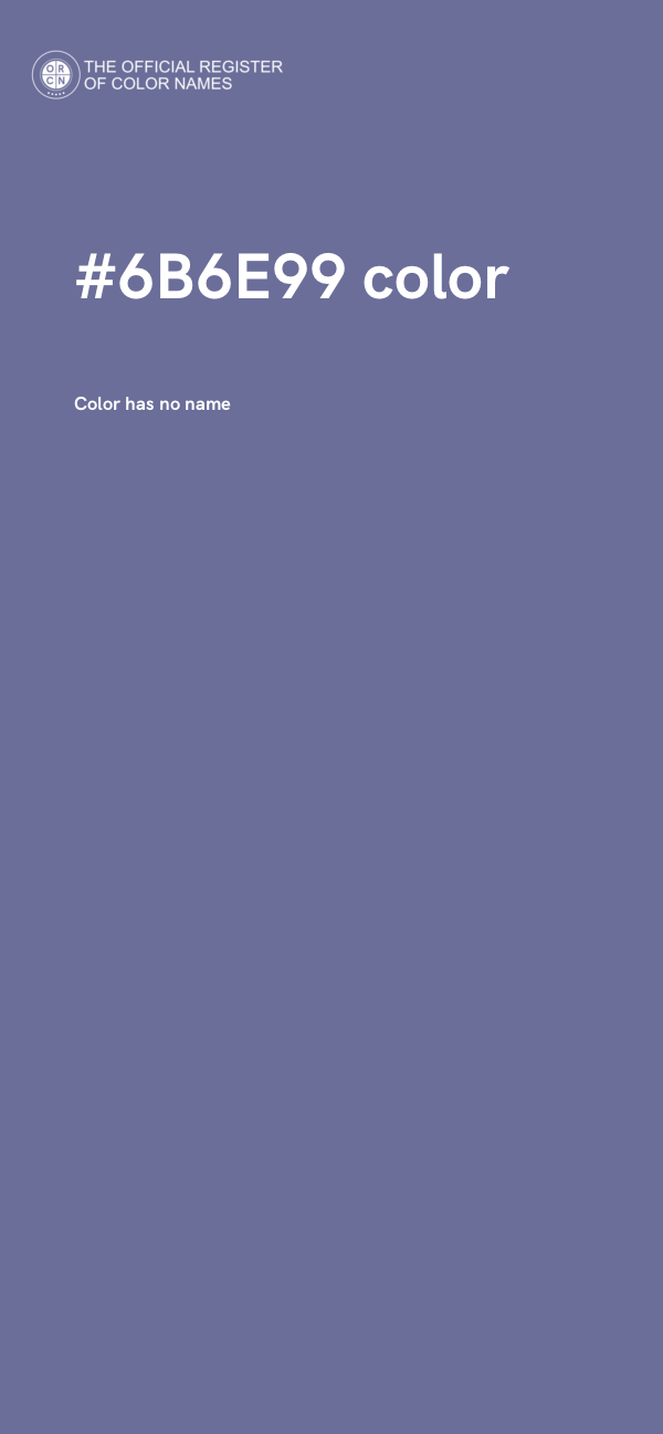 #6B6E99 color image