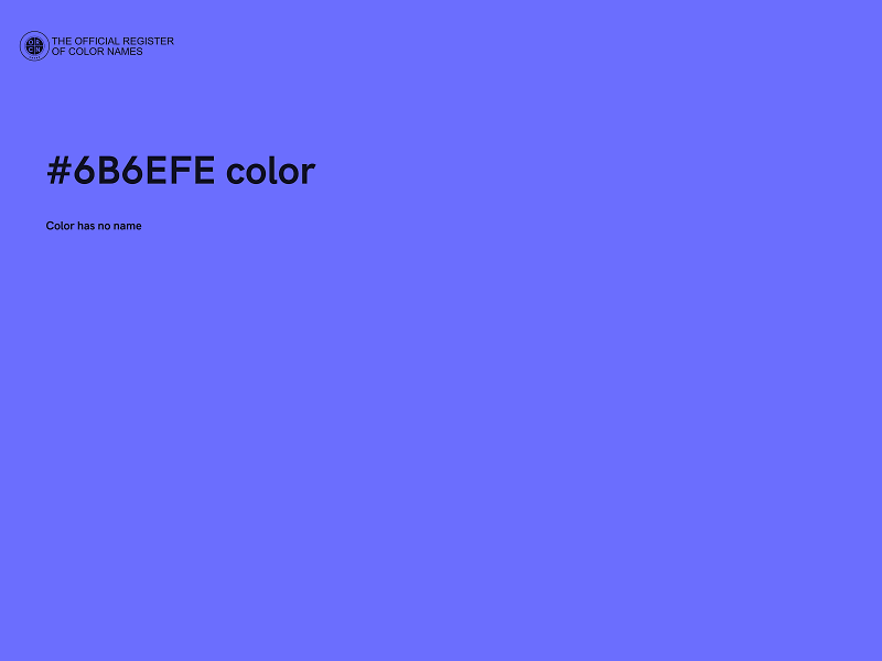 #6B6EFE color image