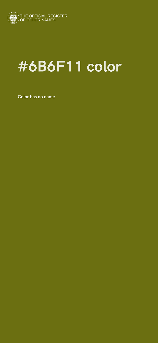 #6B6F11 color image