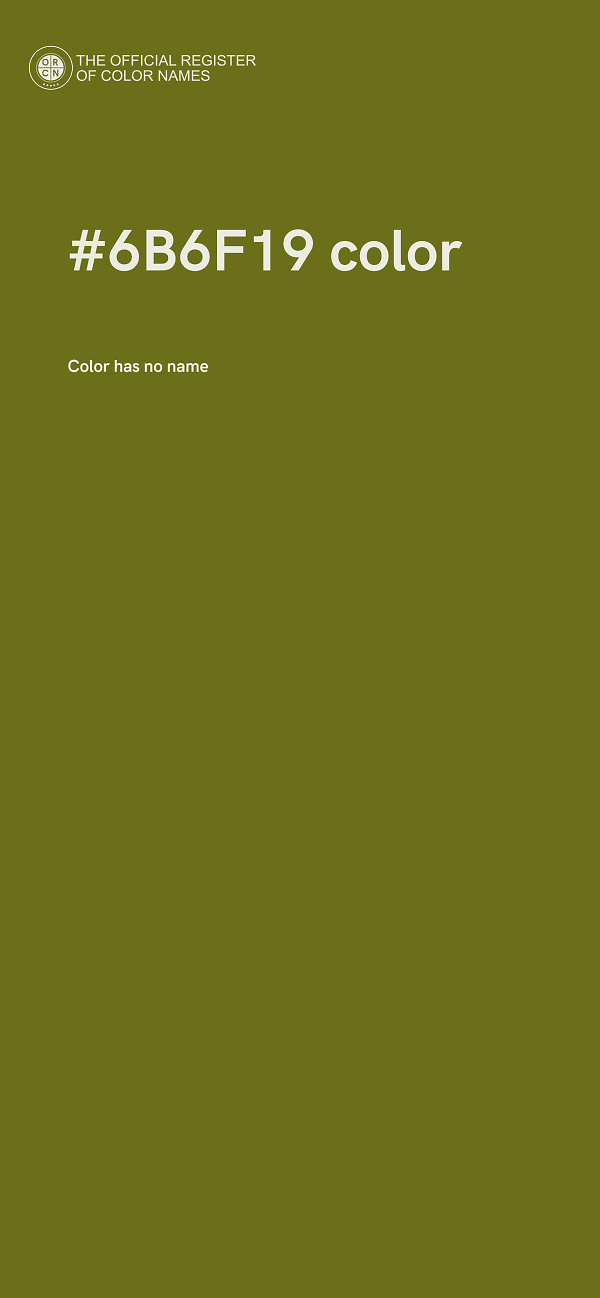 #6B6F19 color image