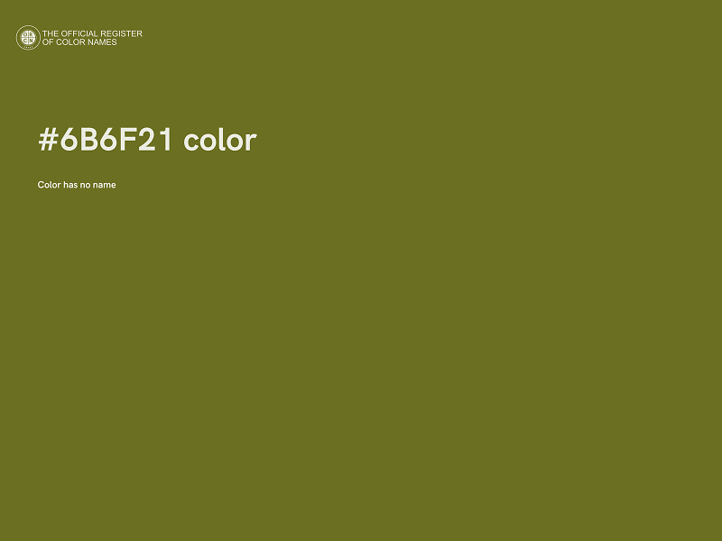 #6B6F21 color image