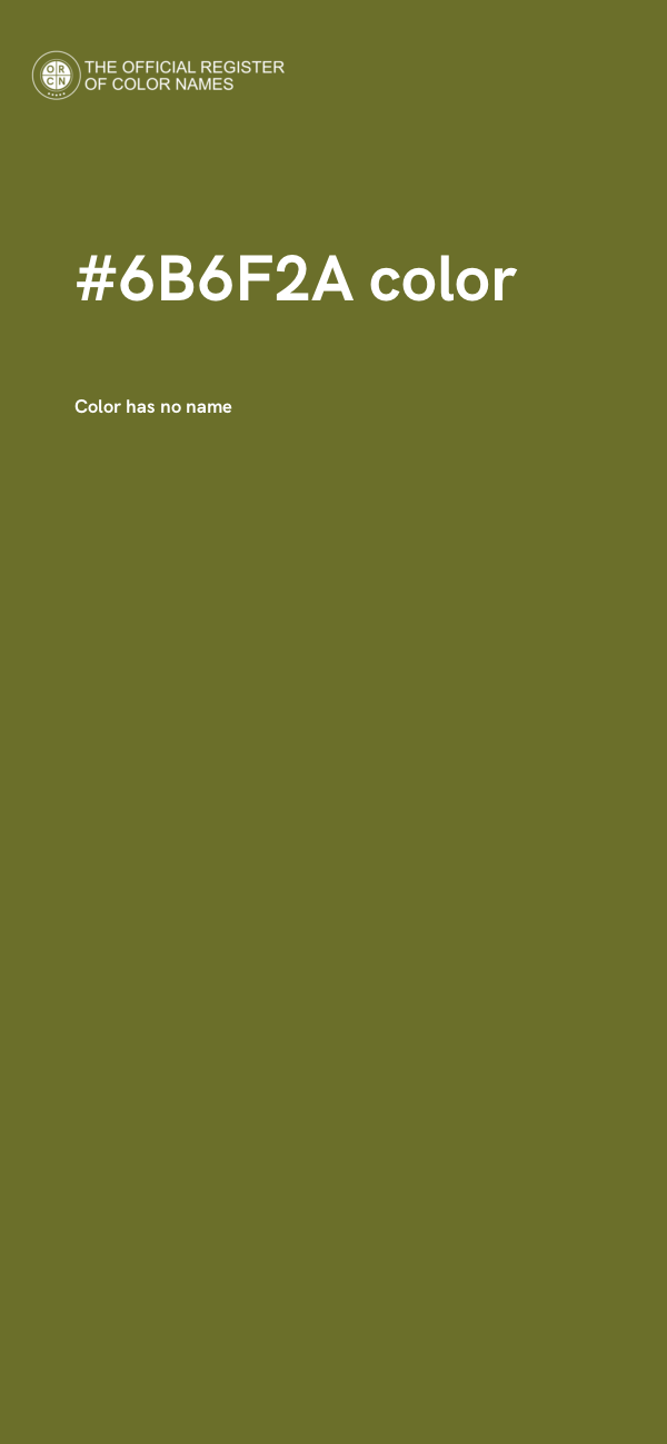 #6B6F2A color image