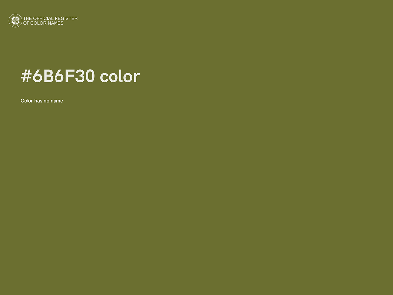 #6B6F30 color image