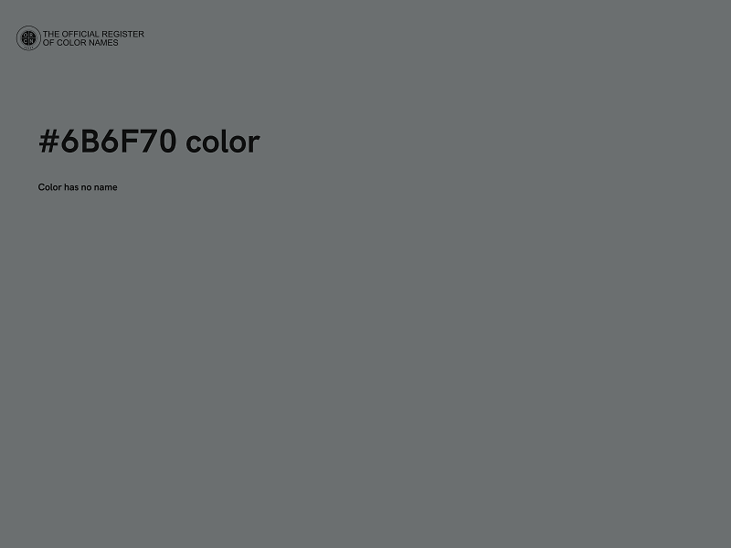 #6B6F70 color image