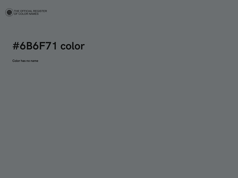 #6B6F71 color image