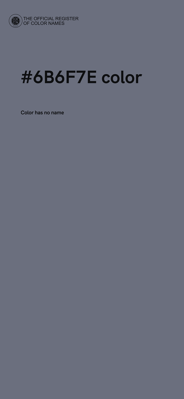 #6B6F7E color image