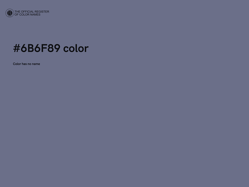 #6B6F89 color image