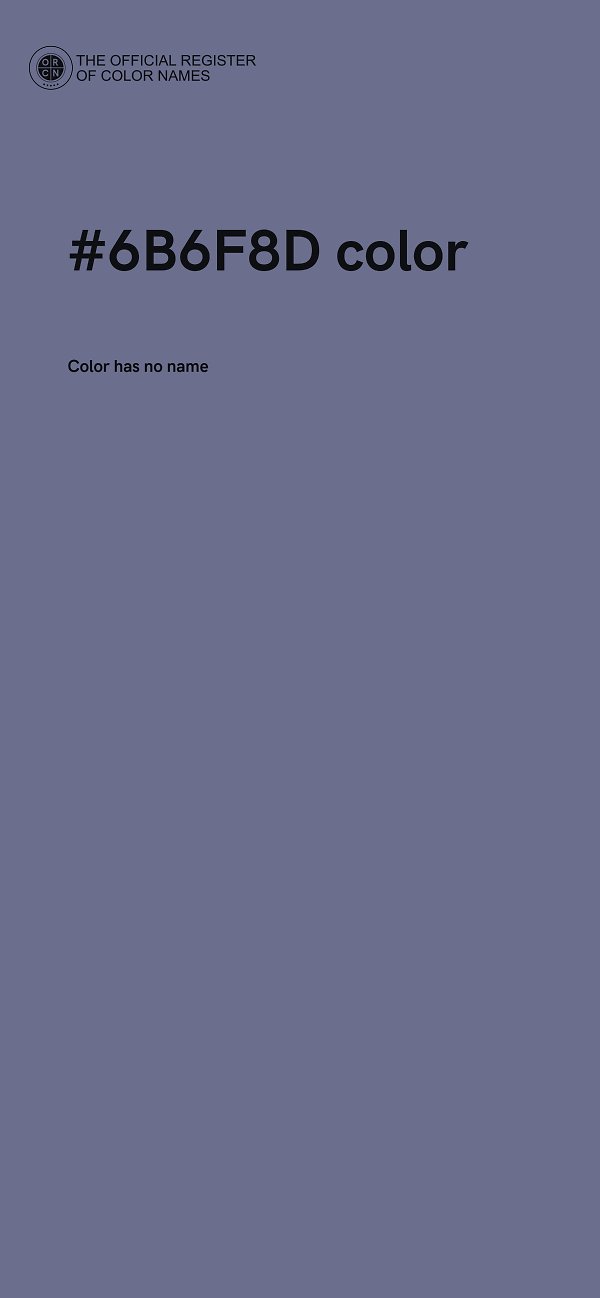 #6B6F8D color image