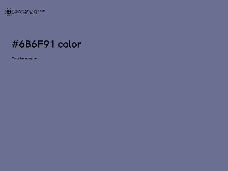 #6B6F91 color image