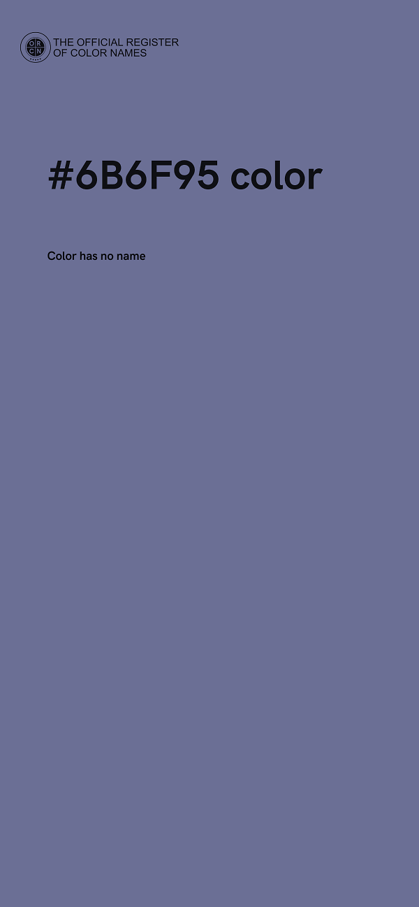 #6B6F95 color image