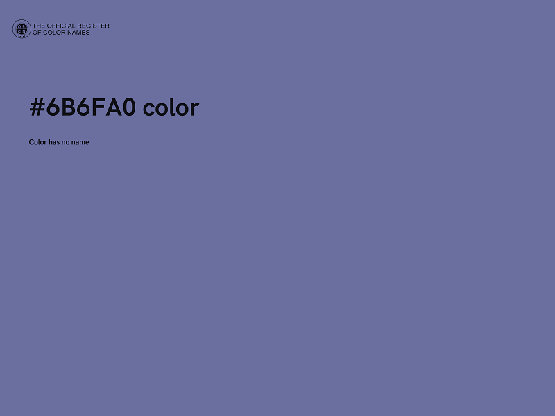 #6B6FA0 color image