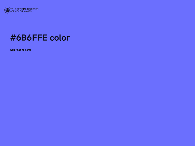 #6B6FFE color image