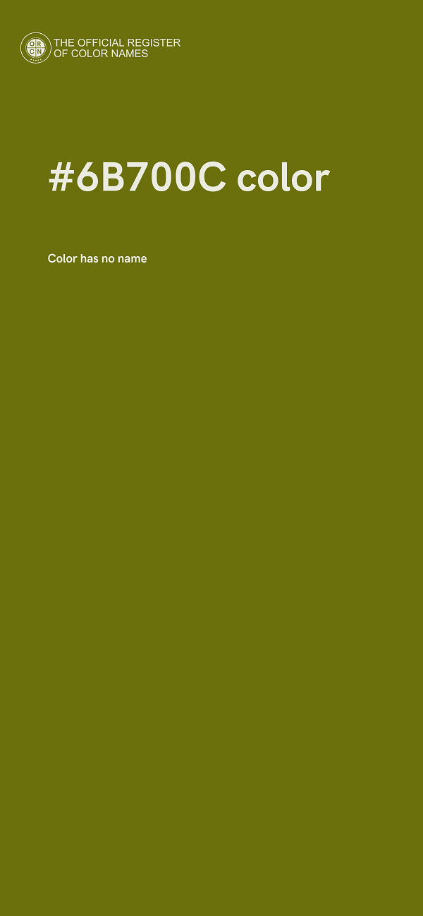 #6B700C color image