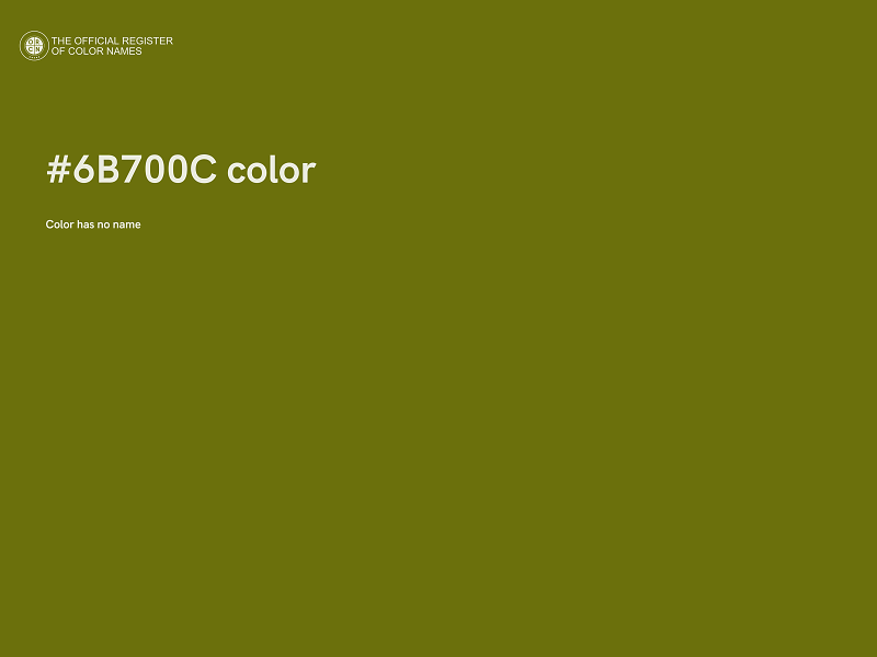 #6B700C color image
