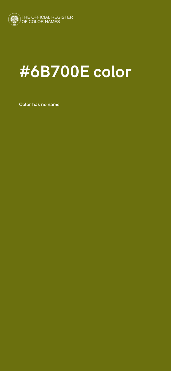 #6B700E color image
