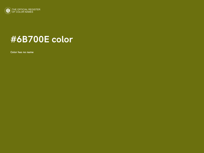 #6B700E color image