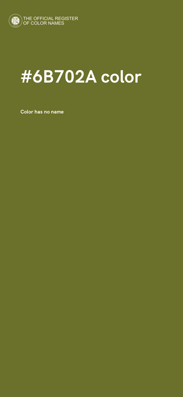 #6B702A color image