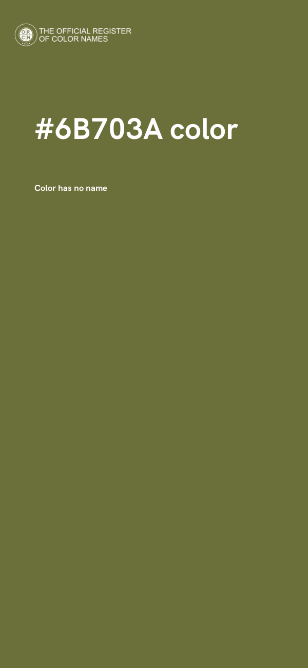 #6B703A color image