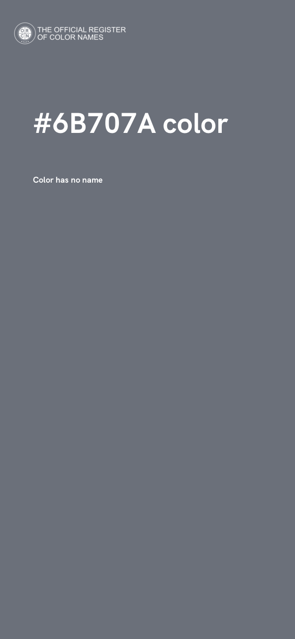 #6B707A color image