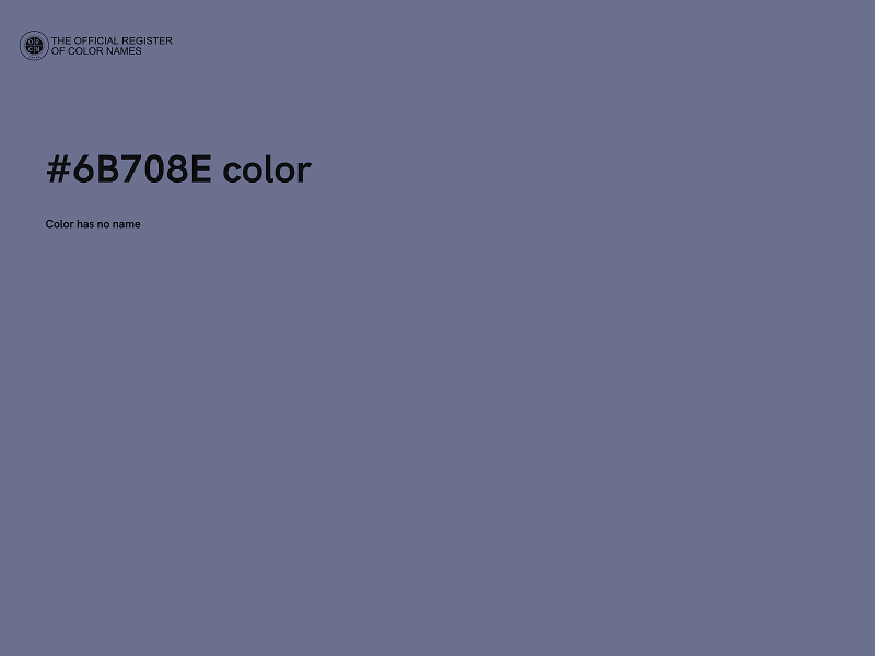 #6B708E color image