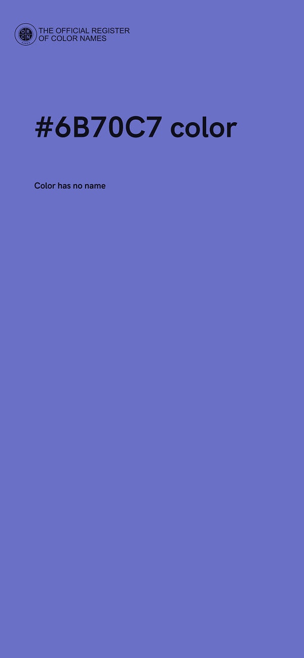 #6B70C7 color image