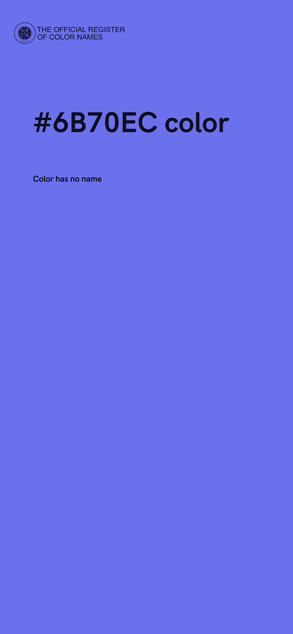 #6B70EC color image