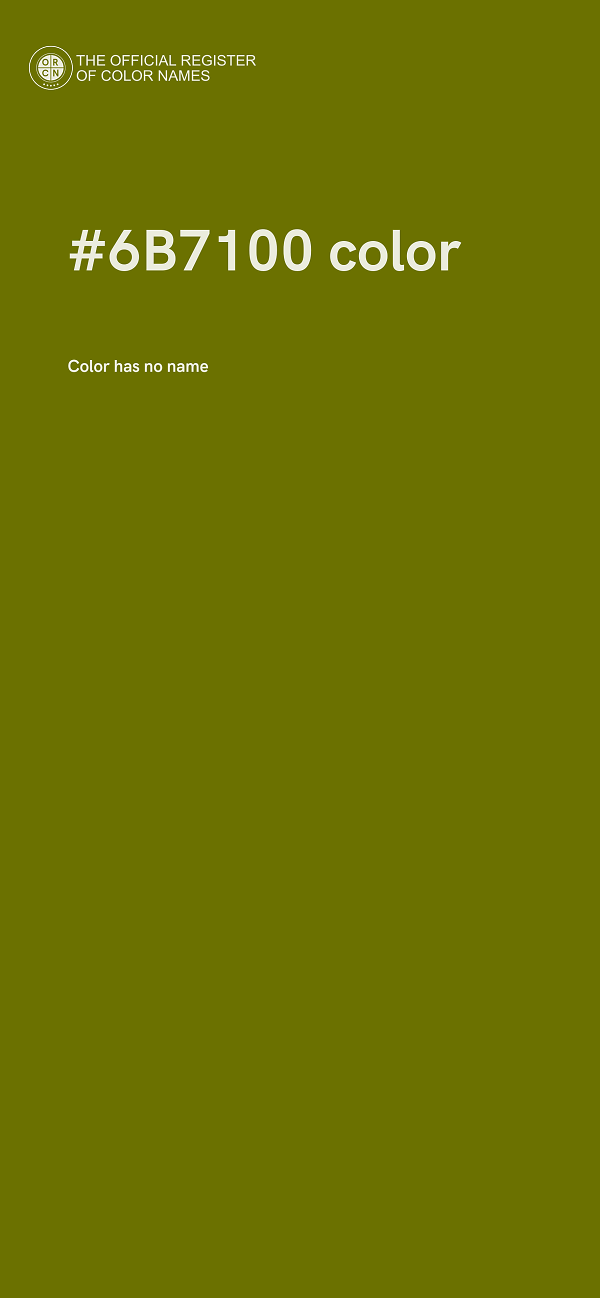 #6B7100 color image