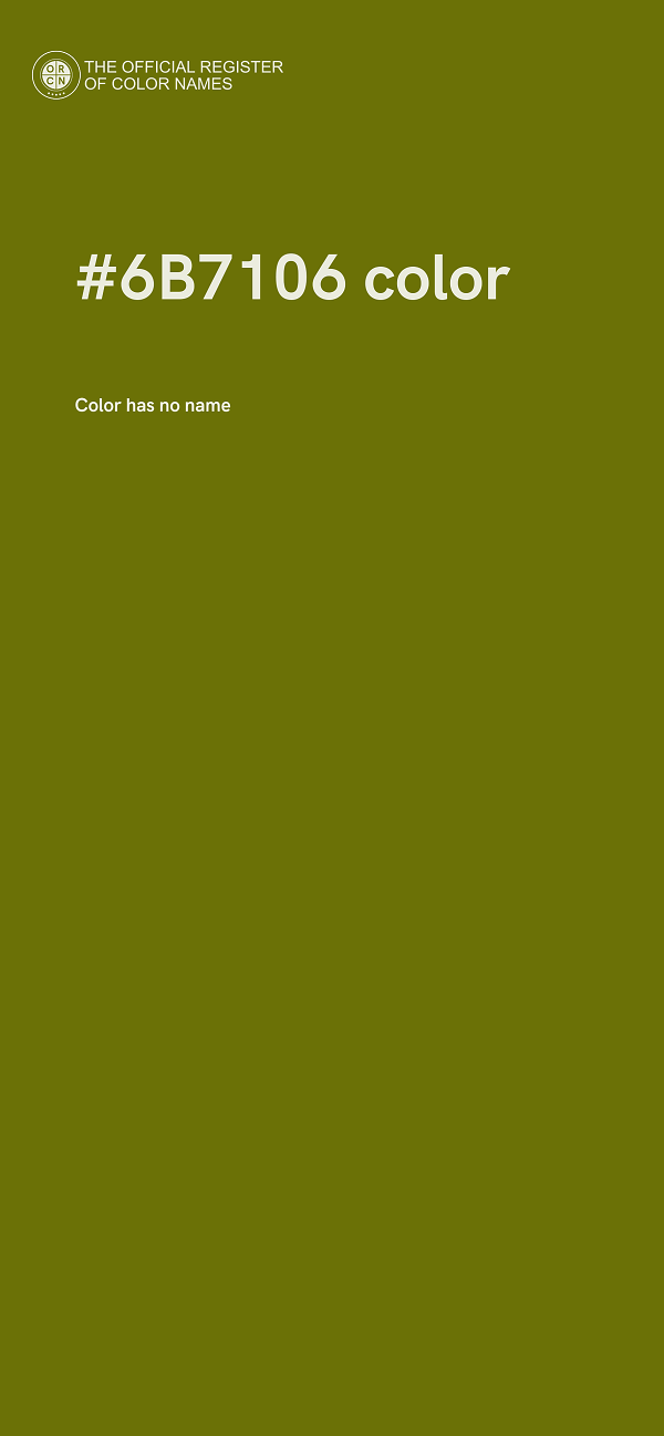 #6B7106 color image