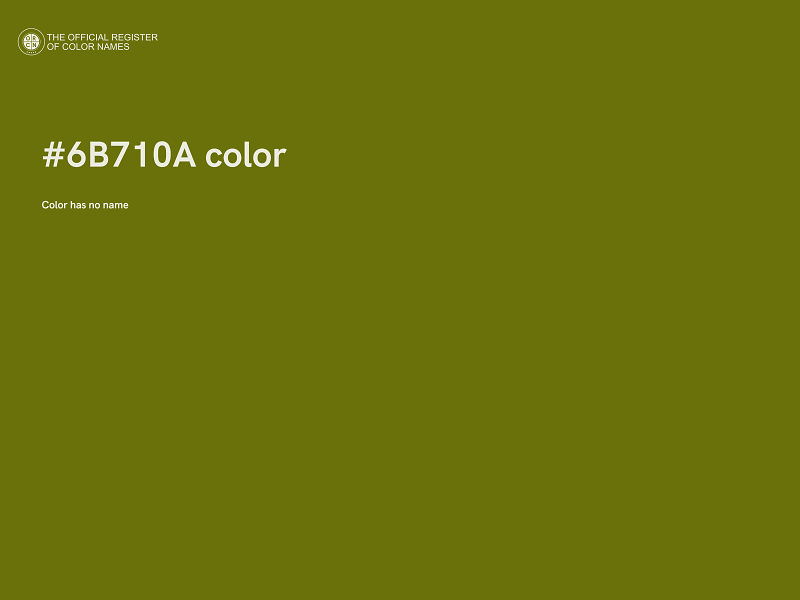 #6B710A color image