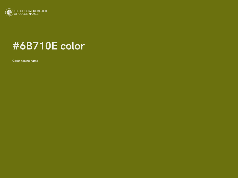 #6B710E color image