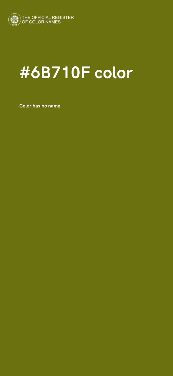 #6B710F color image
