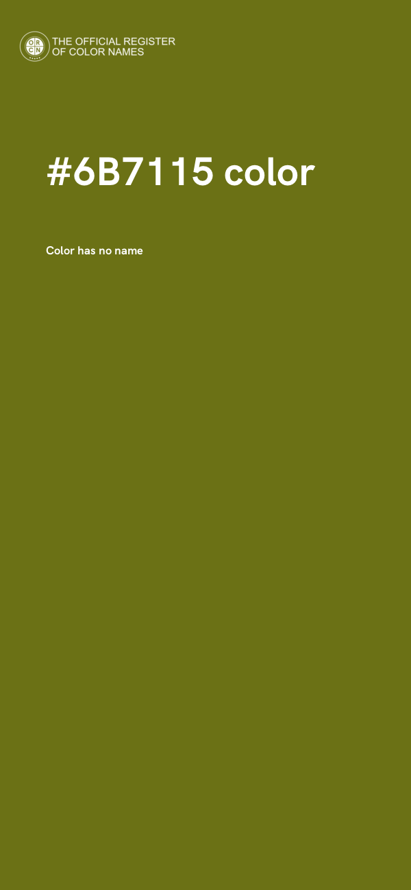 #6B7115 color image