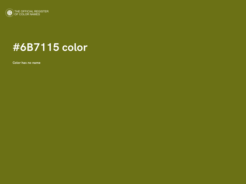 #6B7115 color image