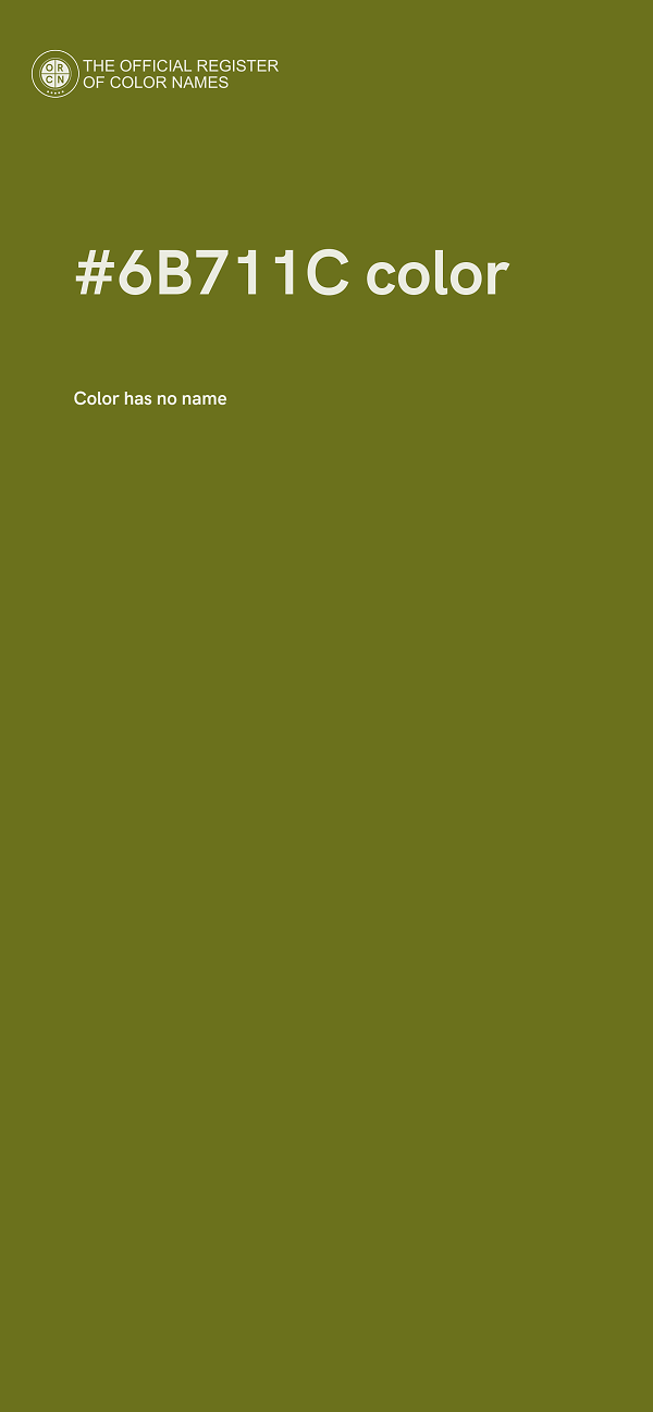#6B711C color image
